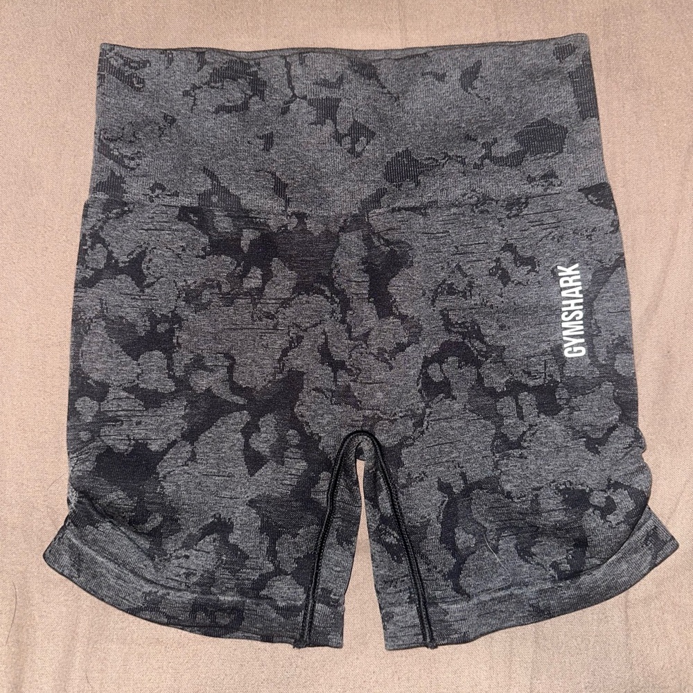 Gymshark Black/Grey Camo Adapt Seamless Shorts